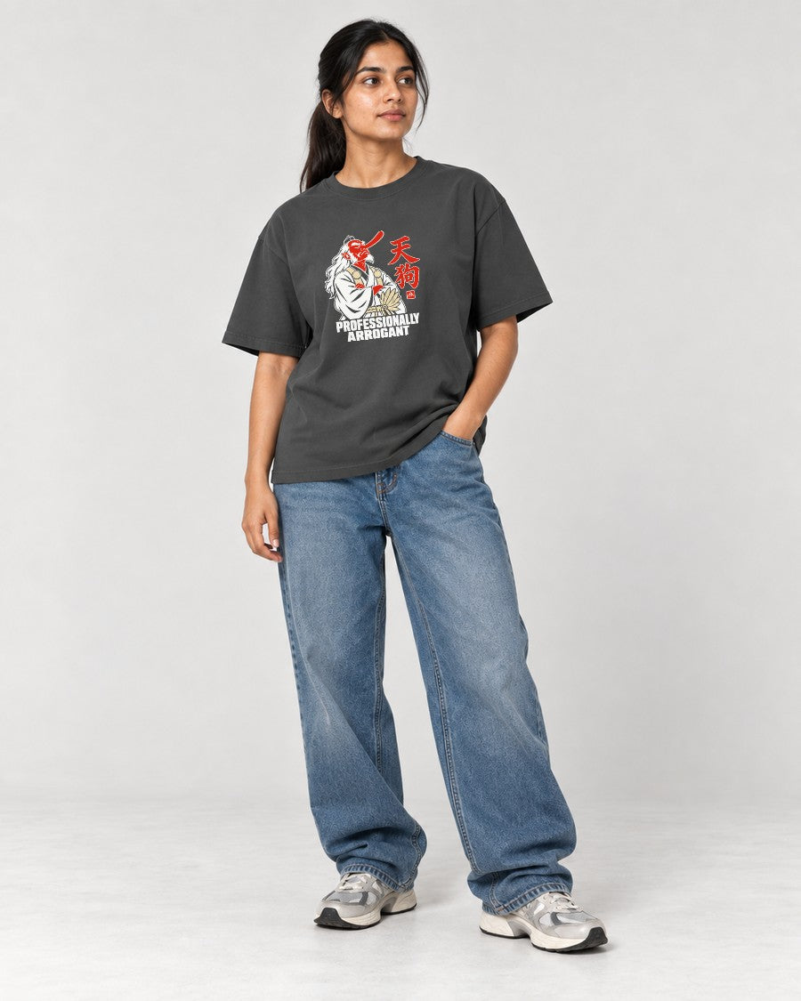Professionally Arrogant Tengu T-Shirt in Pepper, full body