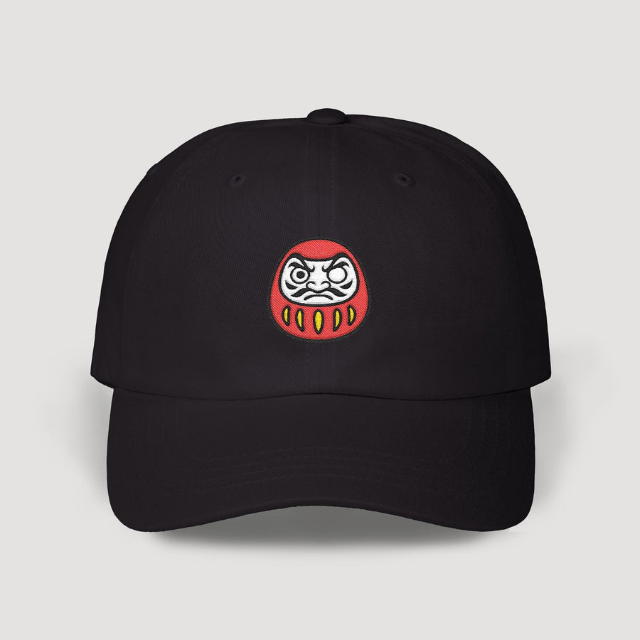 Daruma Doll Black Dad Hat