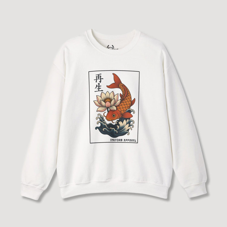 Lotus Flower Koi Fish Sweatshirt