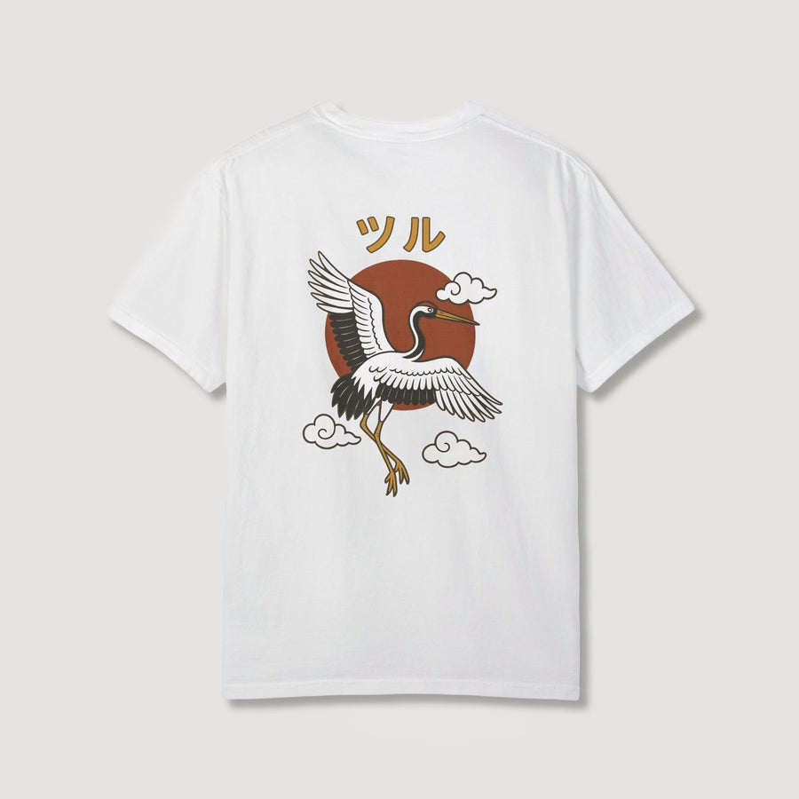 Crane with Sun Back T-Shirt