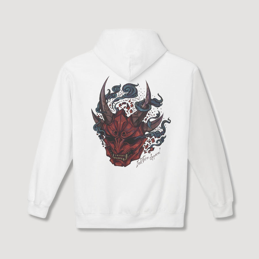 Red Oni Mask Back Hoodie