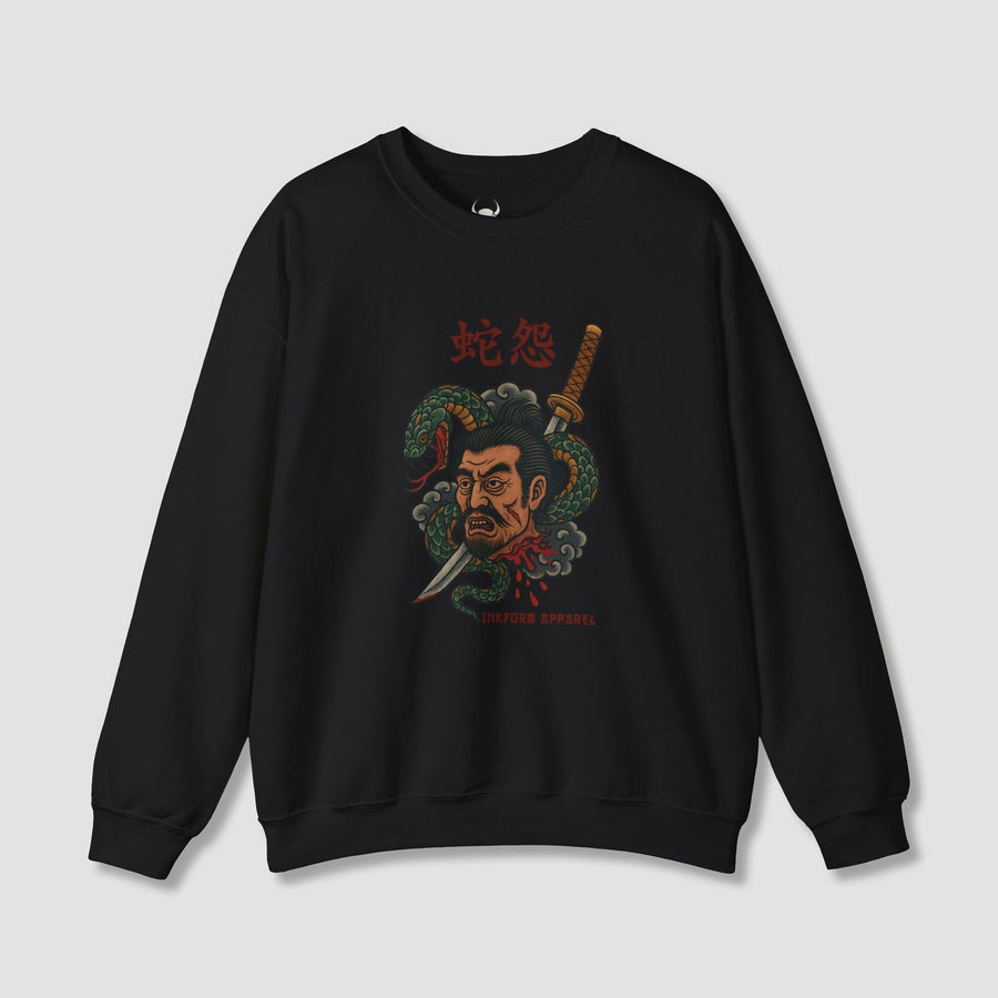 Samurai Head with Snake Sweatshirt