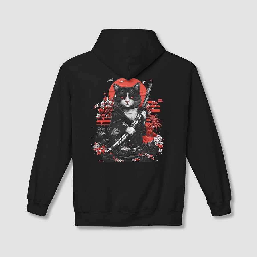 Samurai Cat Back Hoodie