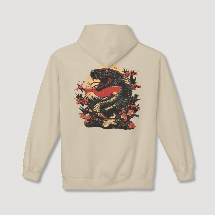 Black Snake Back Hoodie