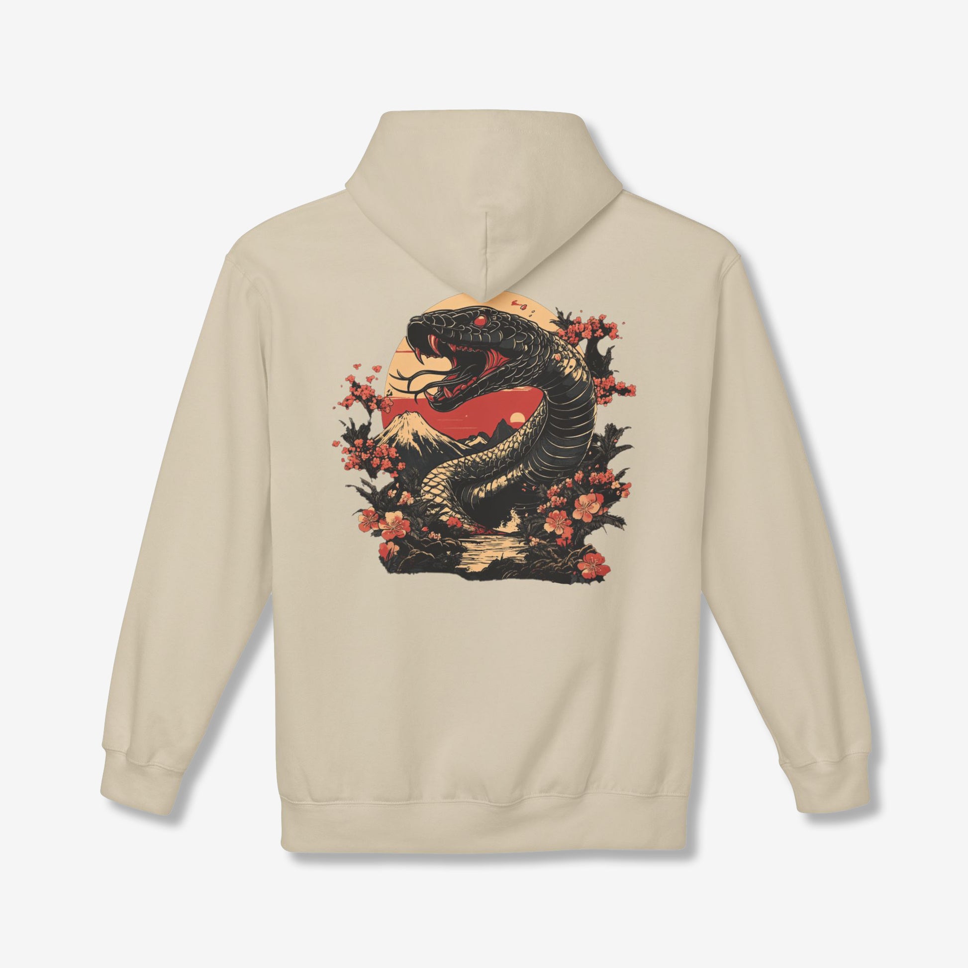 Black Snake Back Hoodie