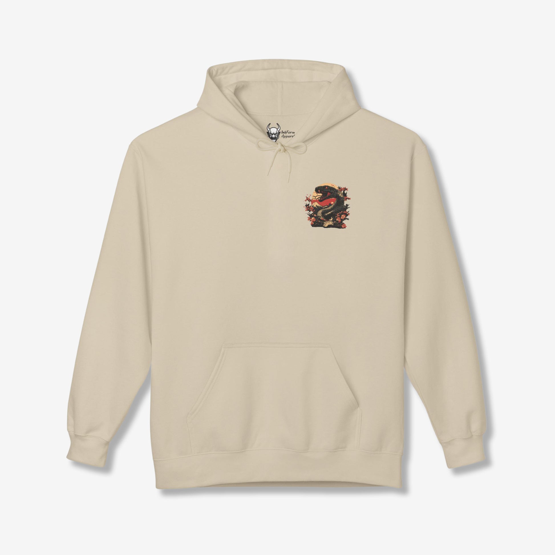 Black Snake Back Hoodie