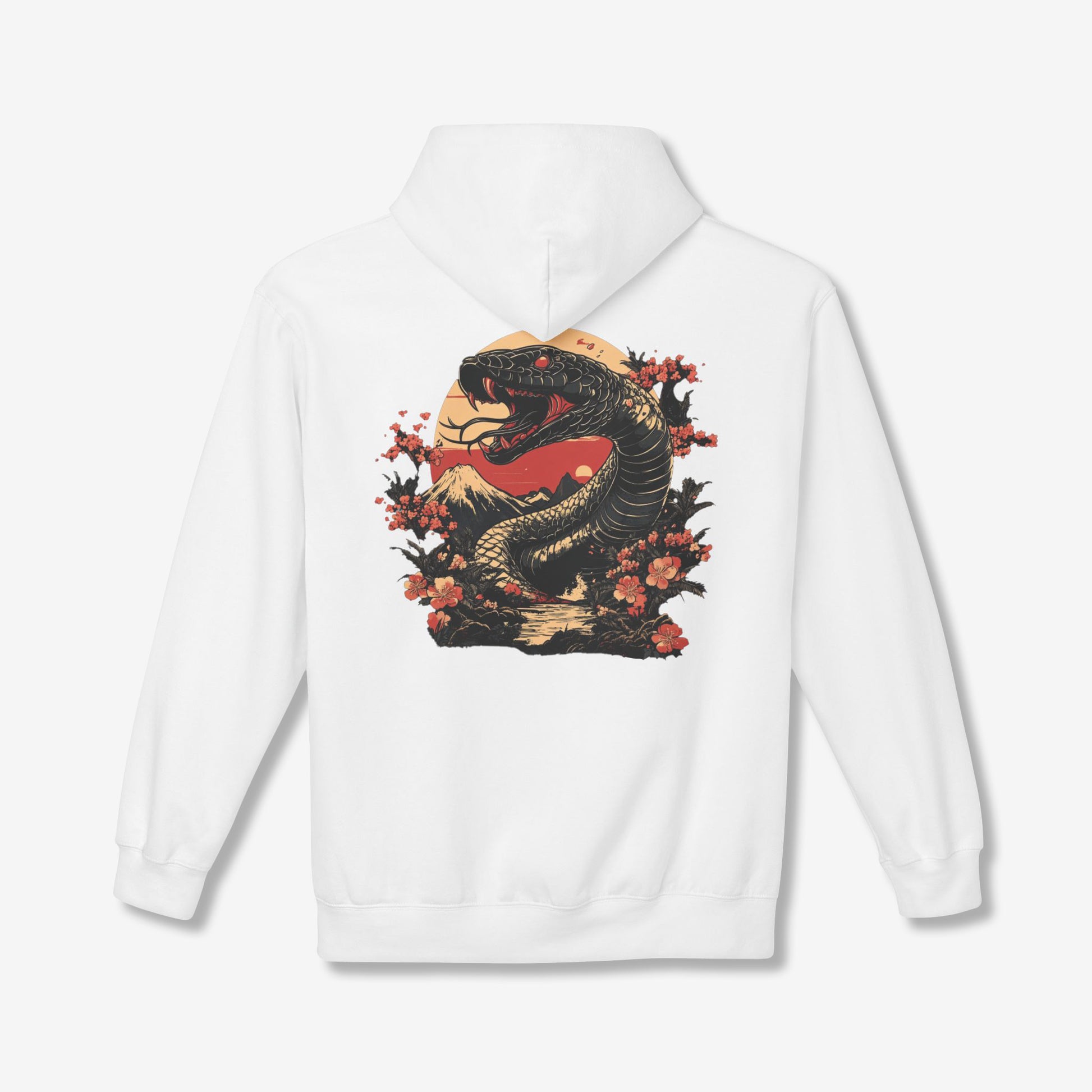 Black Snake Back Hoodie