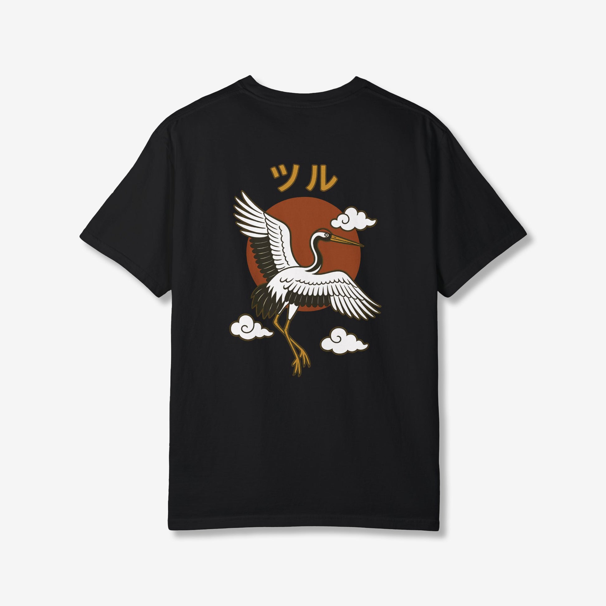 Crane with Sun Back T-Shirt