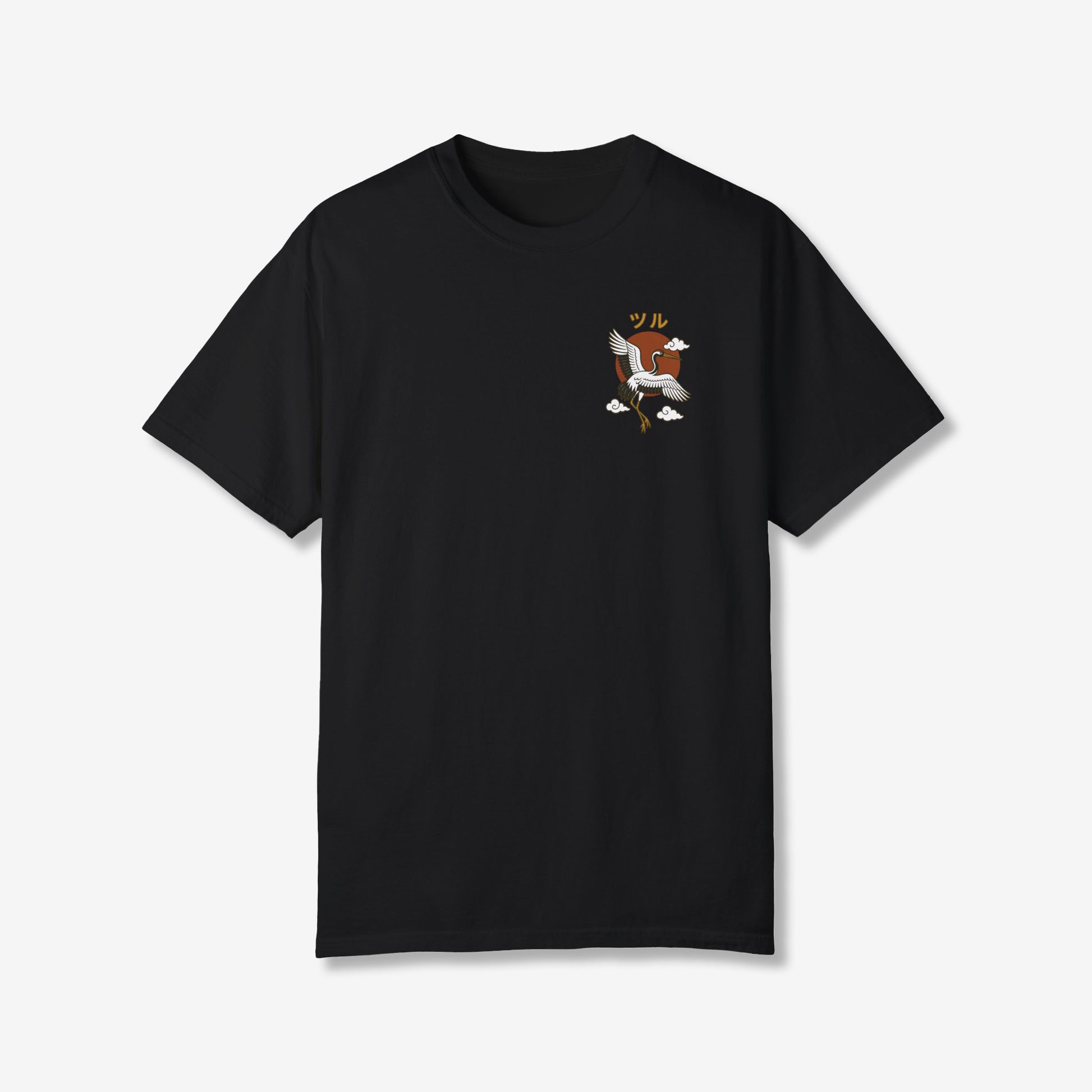 Crane with Sun Back T-Shirt