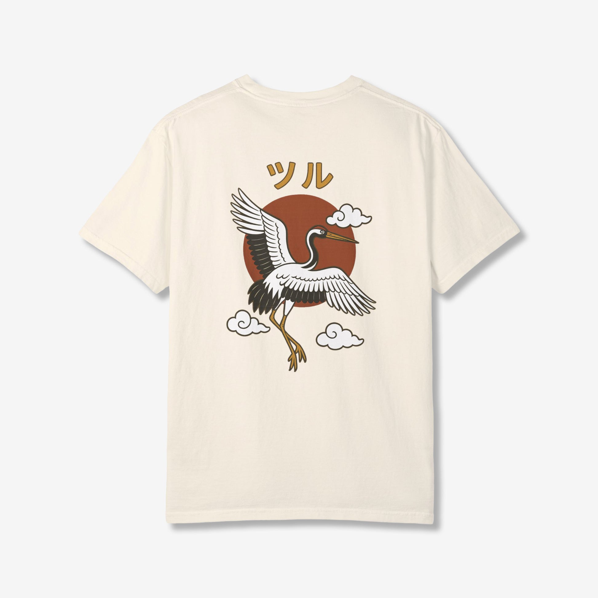 Crane with Sun Back T-Shirt