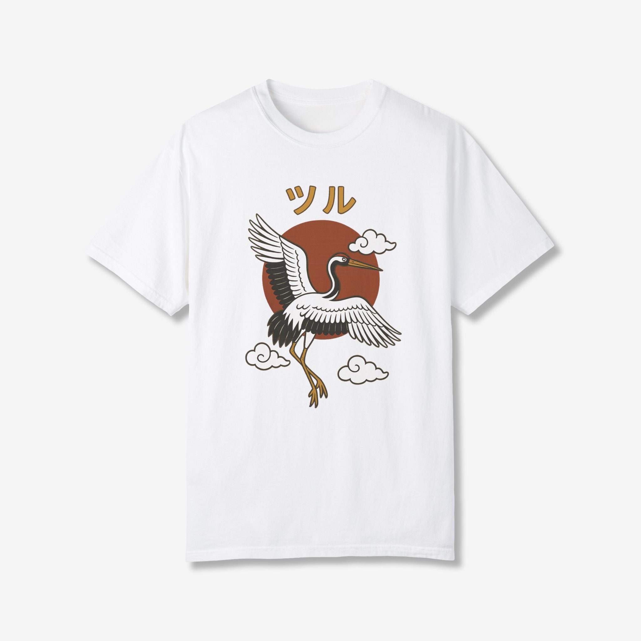Crane with Sun T-Shirt
