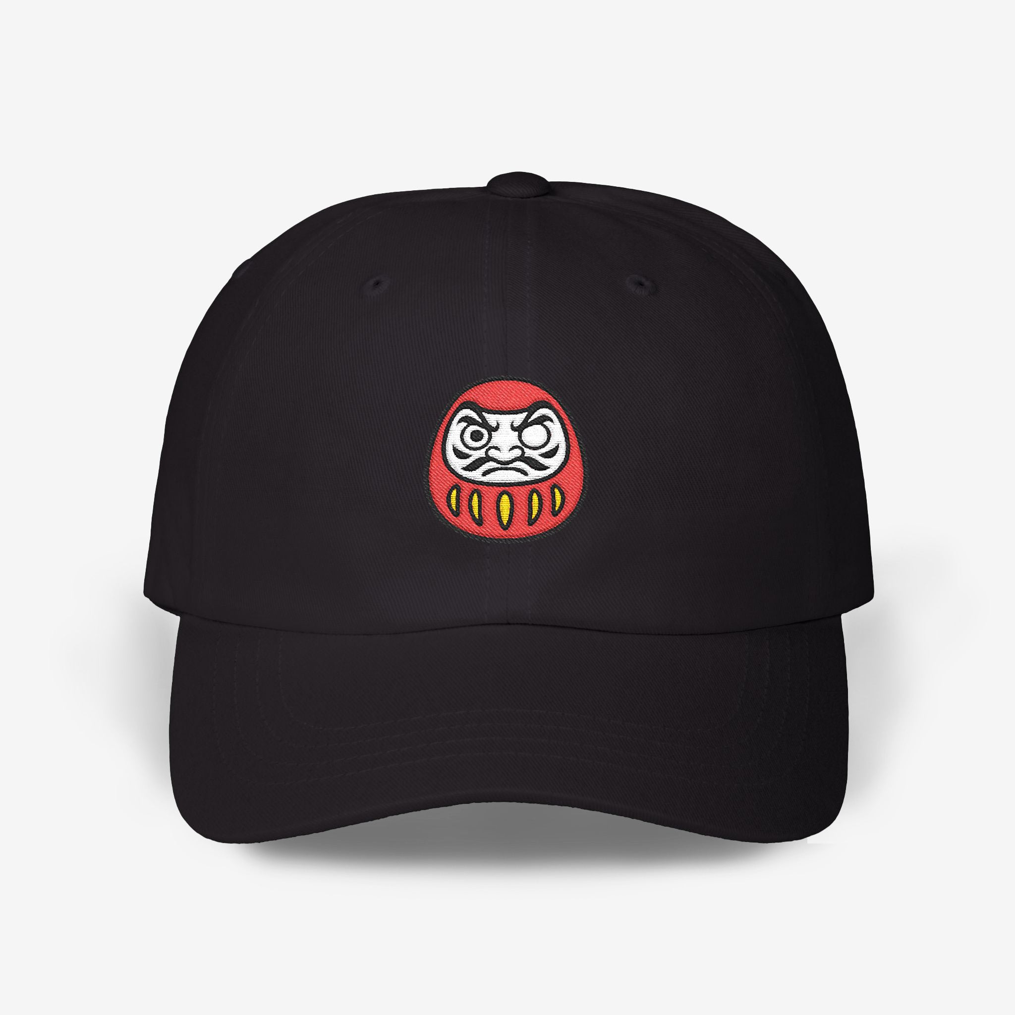 Daruma Doll Black Dad Hat