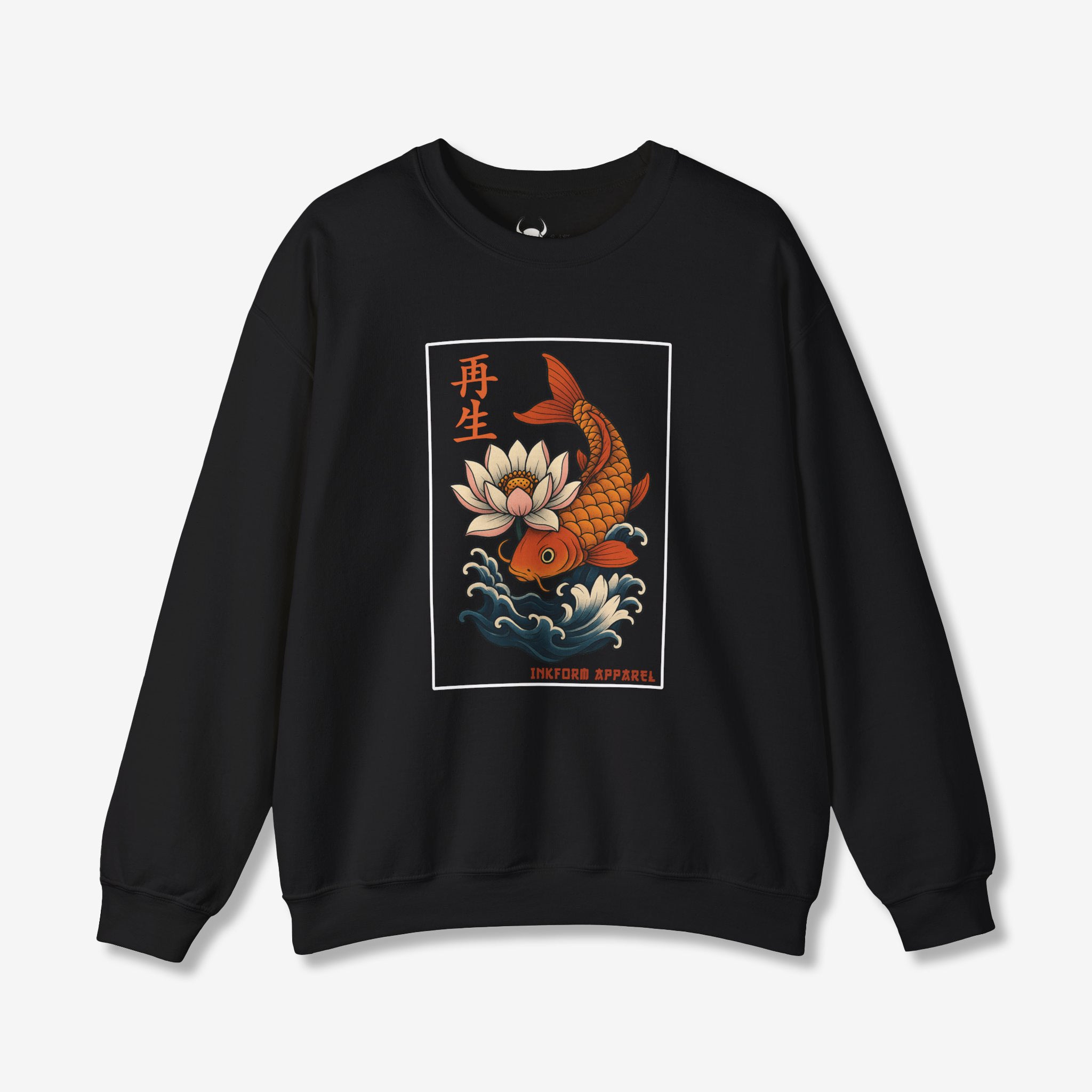 Lotus Flower Koi Fish Sweatshirt