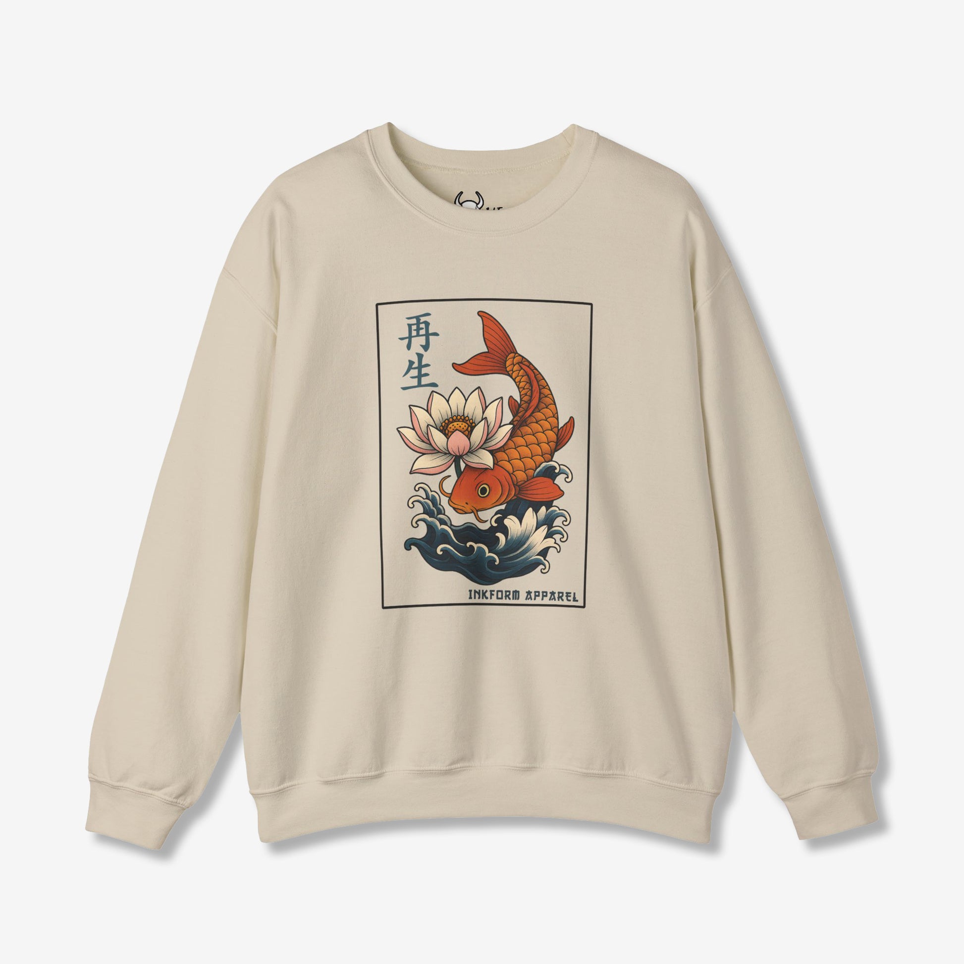 Lotus Flower Koi Fish Sweatshirt