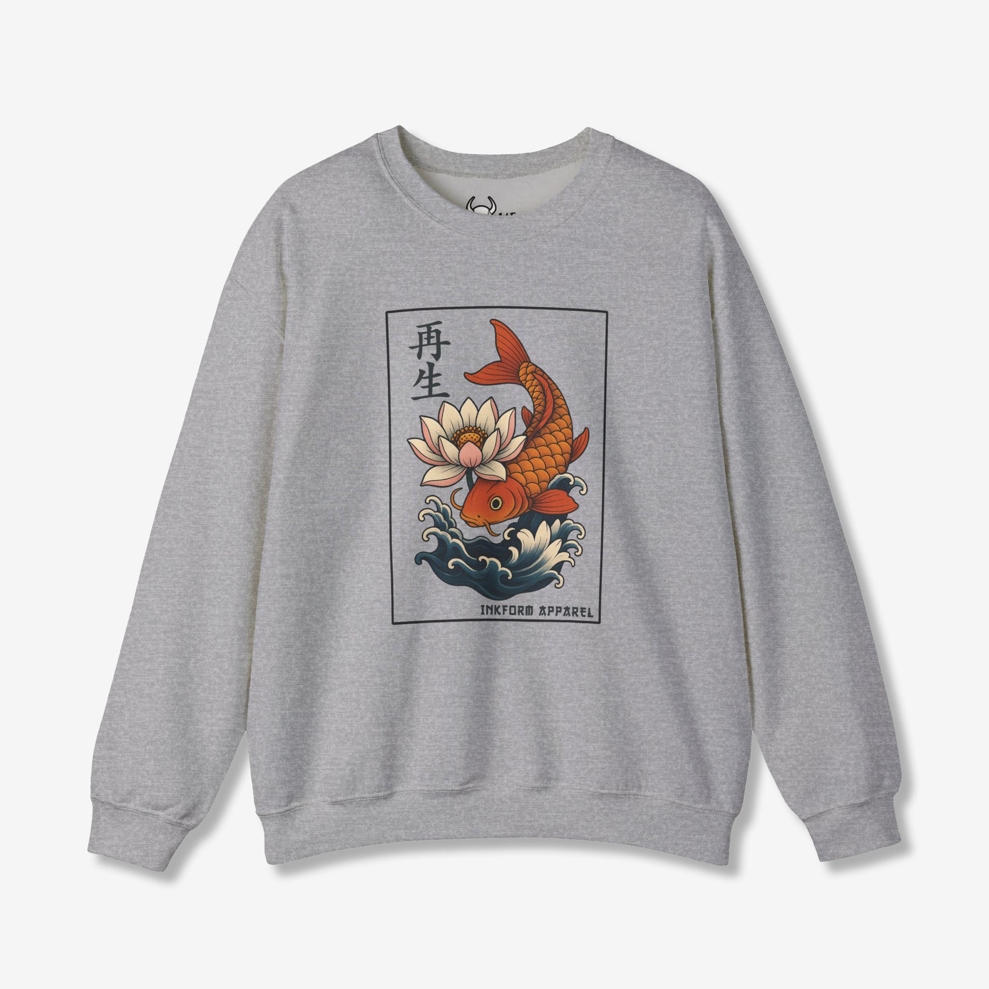 Lotus Flower Koi Fish Sweatshirt