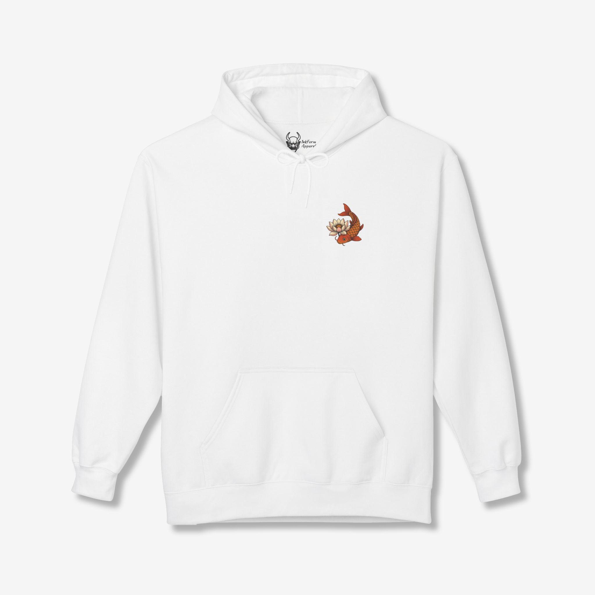 Lotus Flower Koi Fish Back Hoodie