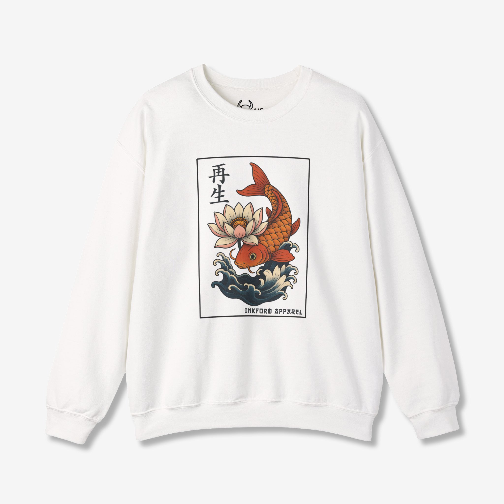 Lotus Flower Koi Fish Sweatshirt