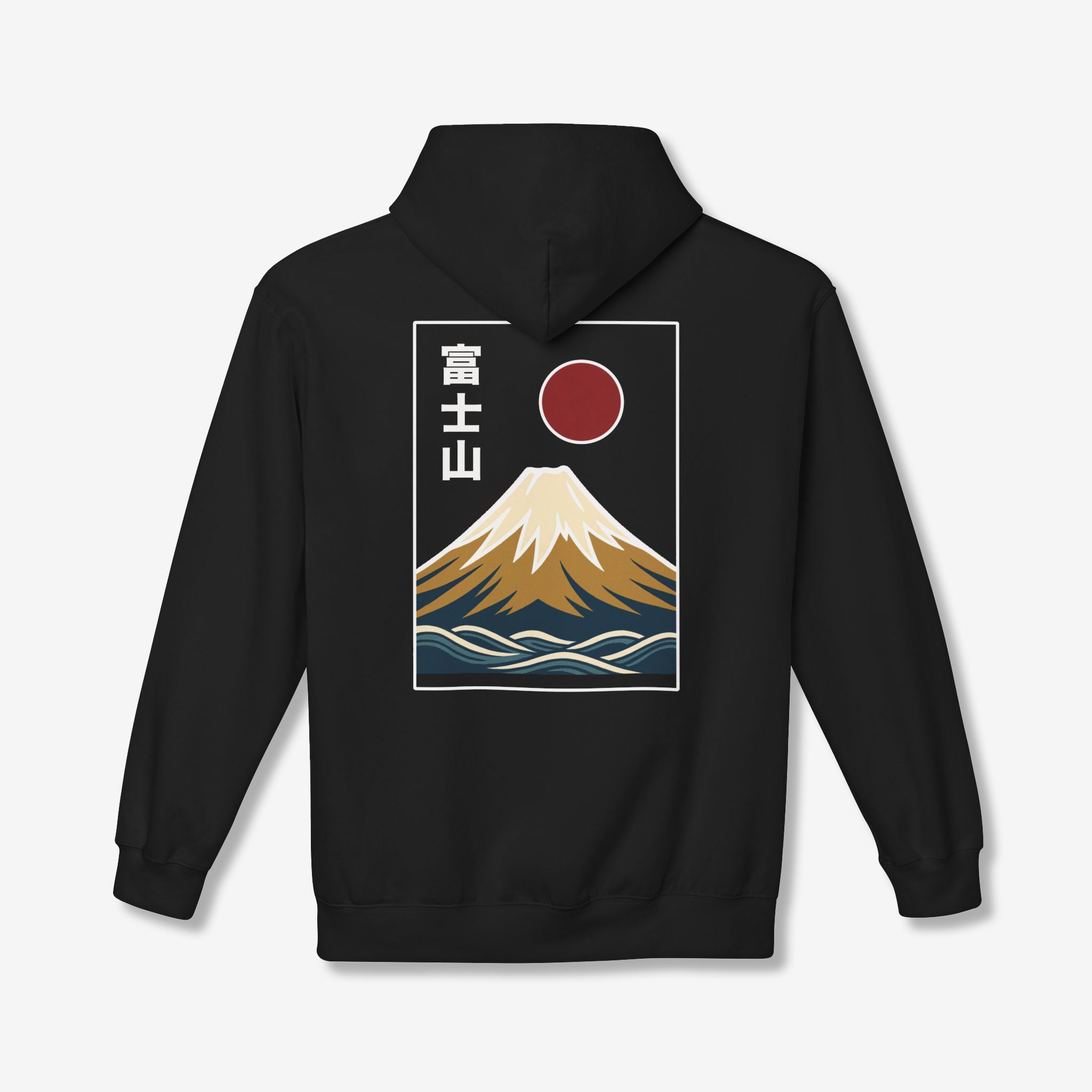 Mount Fuji Back Hoodie | Japanese Graphic Hoodies – InkForm Apparel