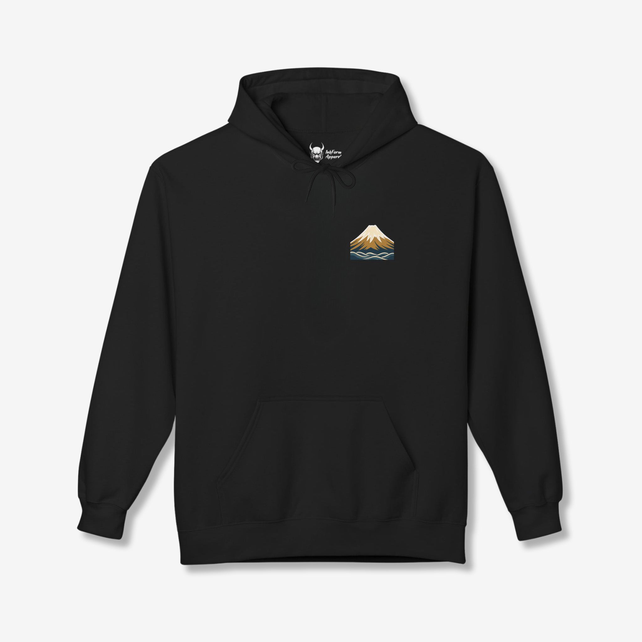 Mount Fuji Back Hoodie | Japanese Graphic Hoodies – InkForm Apparel