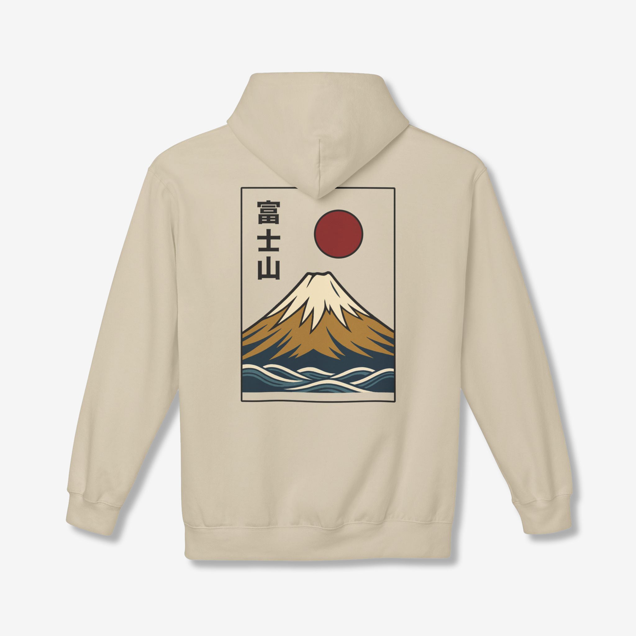 Mount Fuji Back Hoodie | Japanese Graphic Hoodies – InkForm Apparel