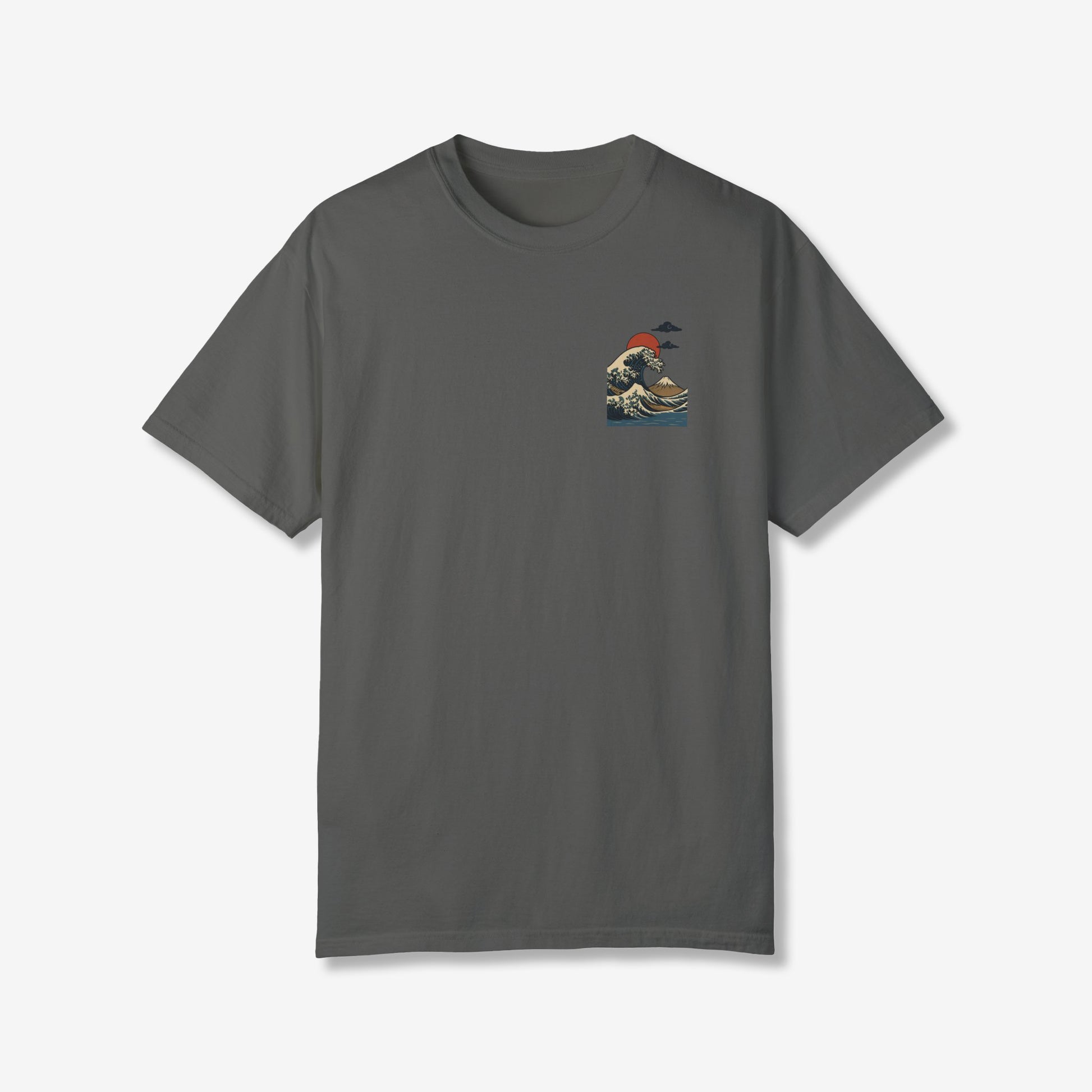 Ocean Wave Sun Japan Back T-Shirt