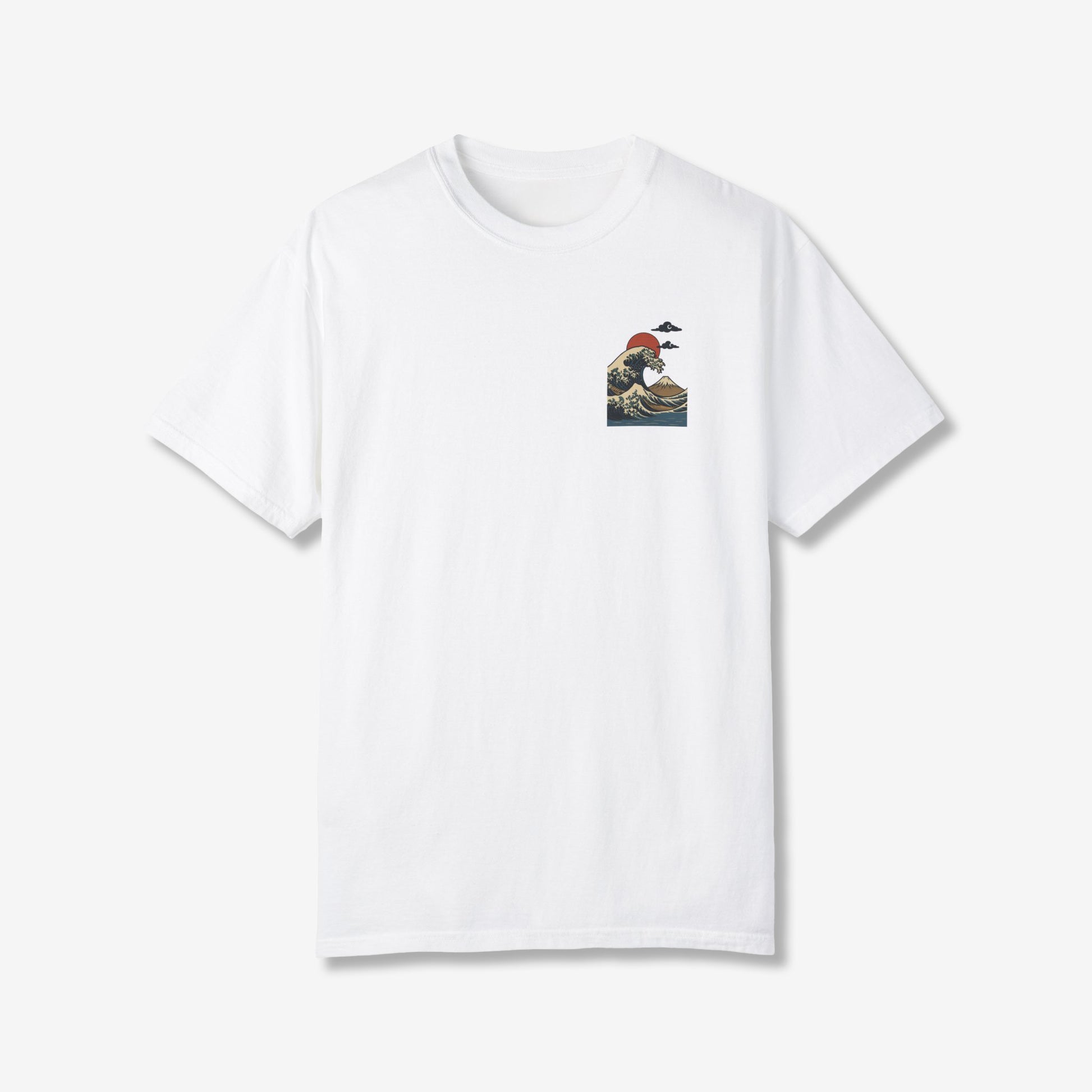 Ocean Wave Sun Japan Back T-Shirt