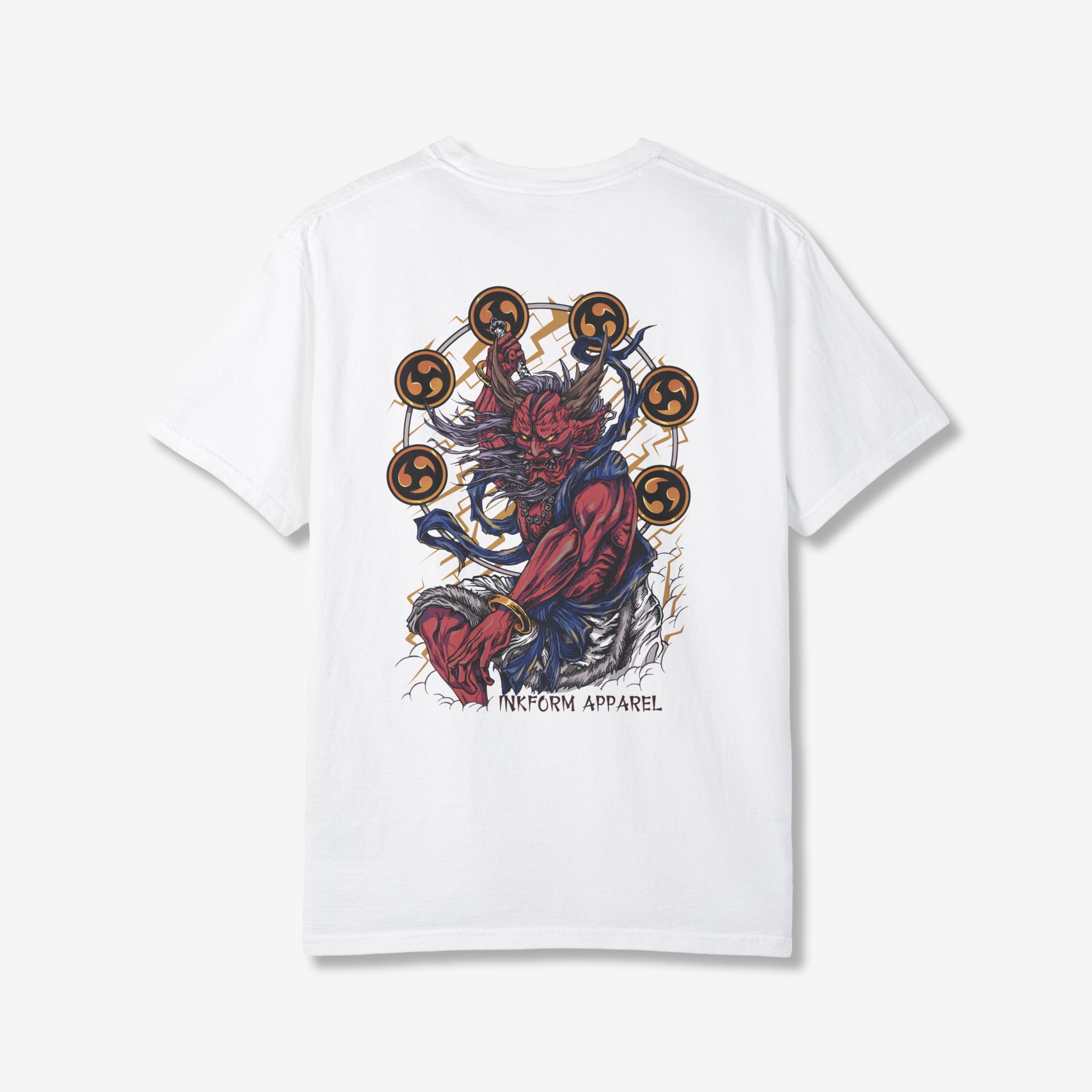 Raijin Back T-Shirt | Japanese Graphic Tees – InkForm Apparel