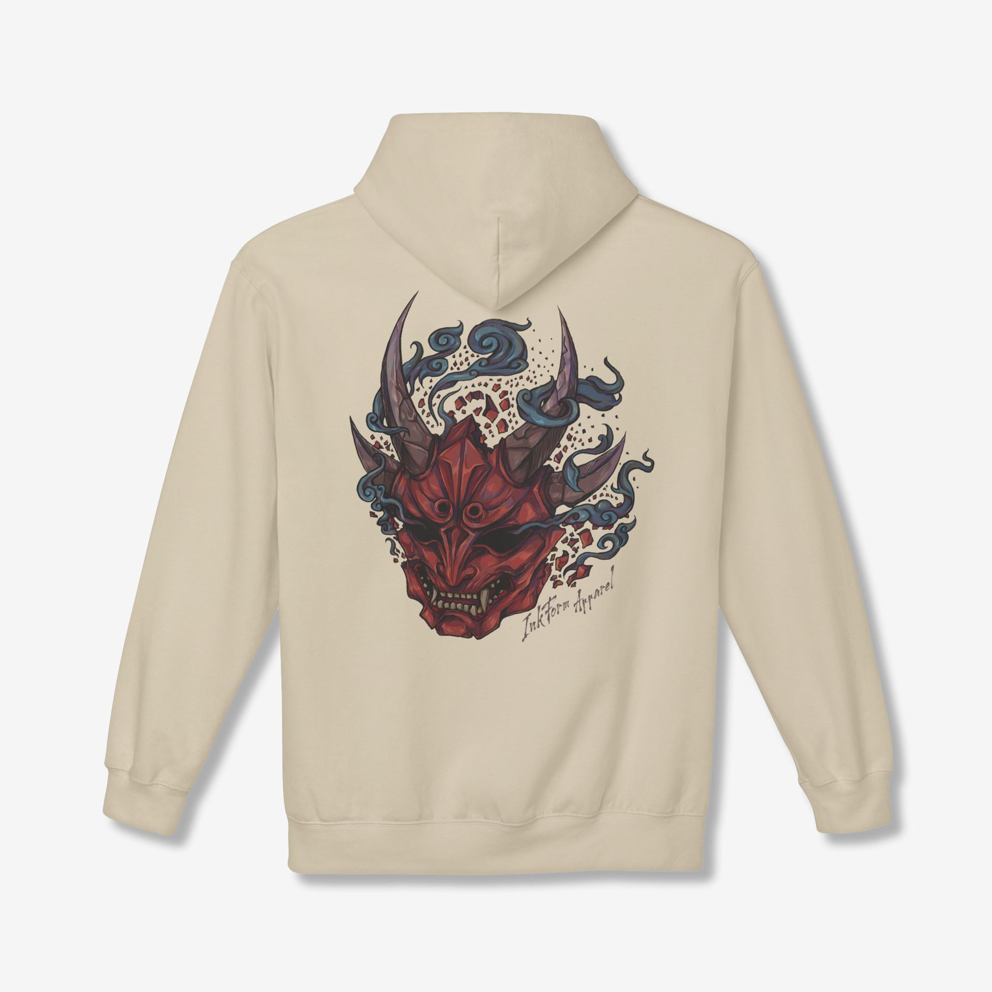 Red Oni Mask Back Hoodie