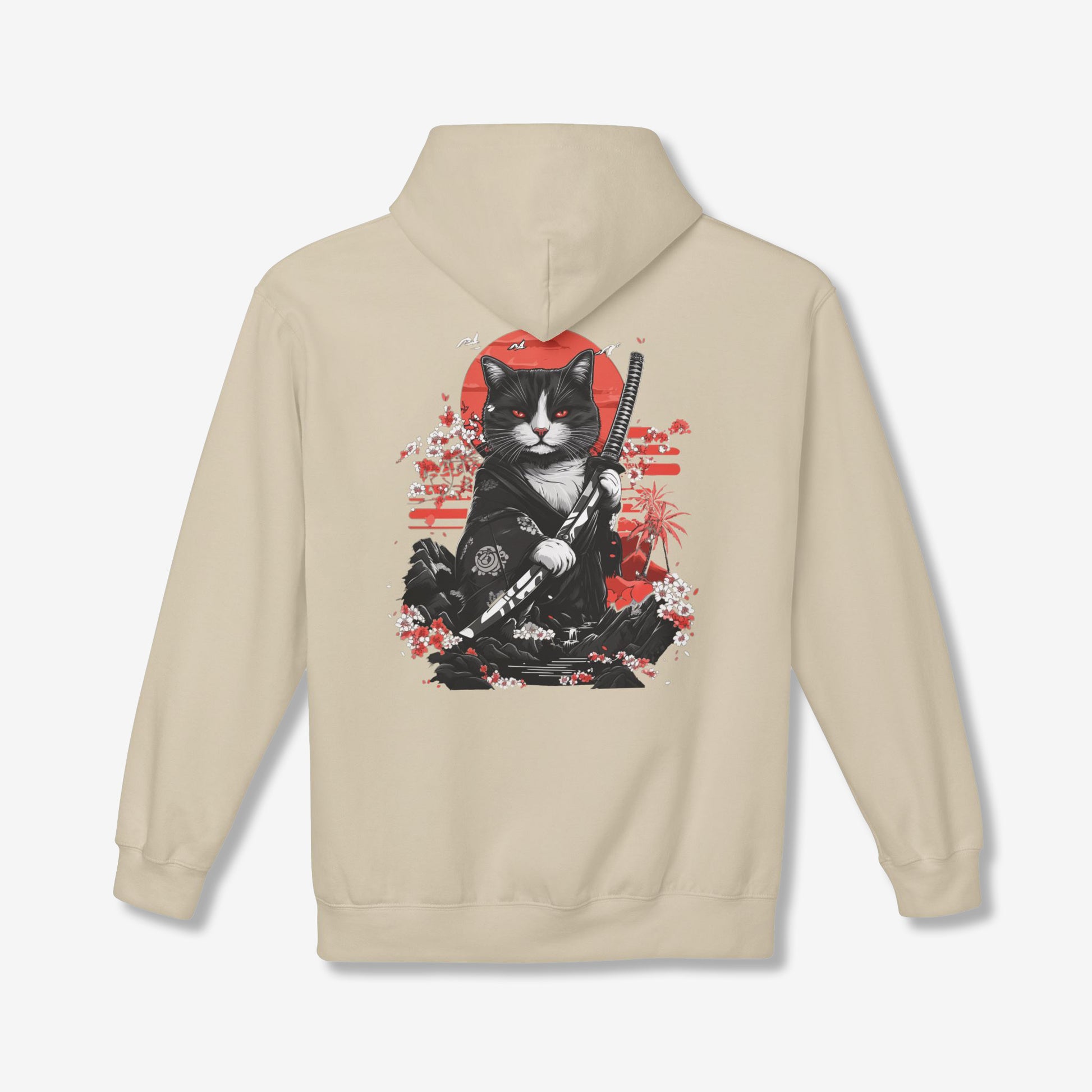 Samurai Cat Back Hoodie