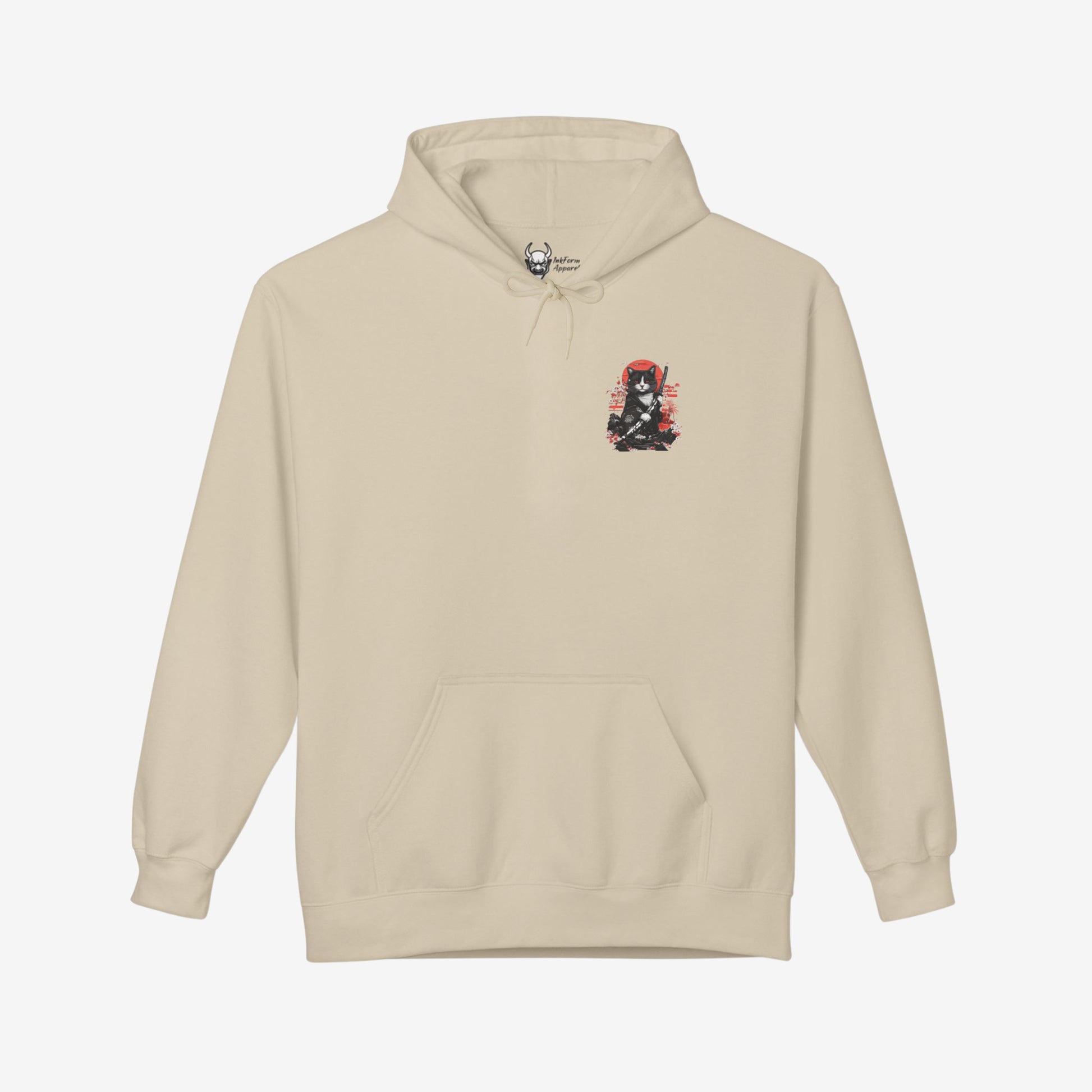Samurai Cat Back Hoodie