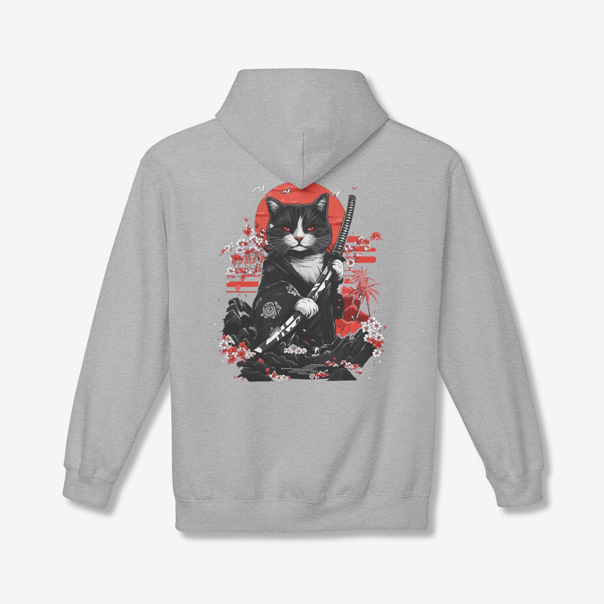 Samurai Cat Back Hoodie
