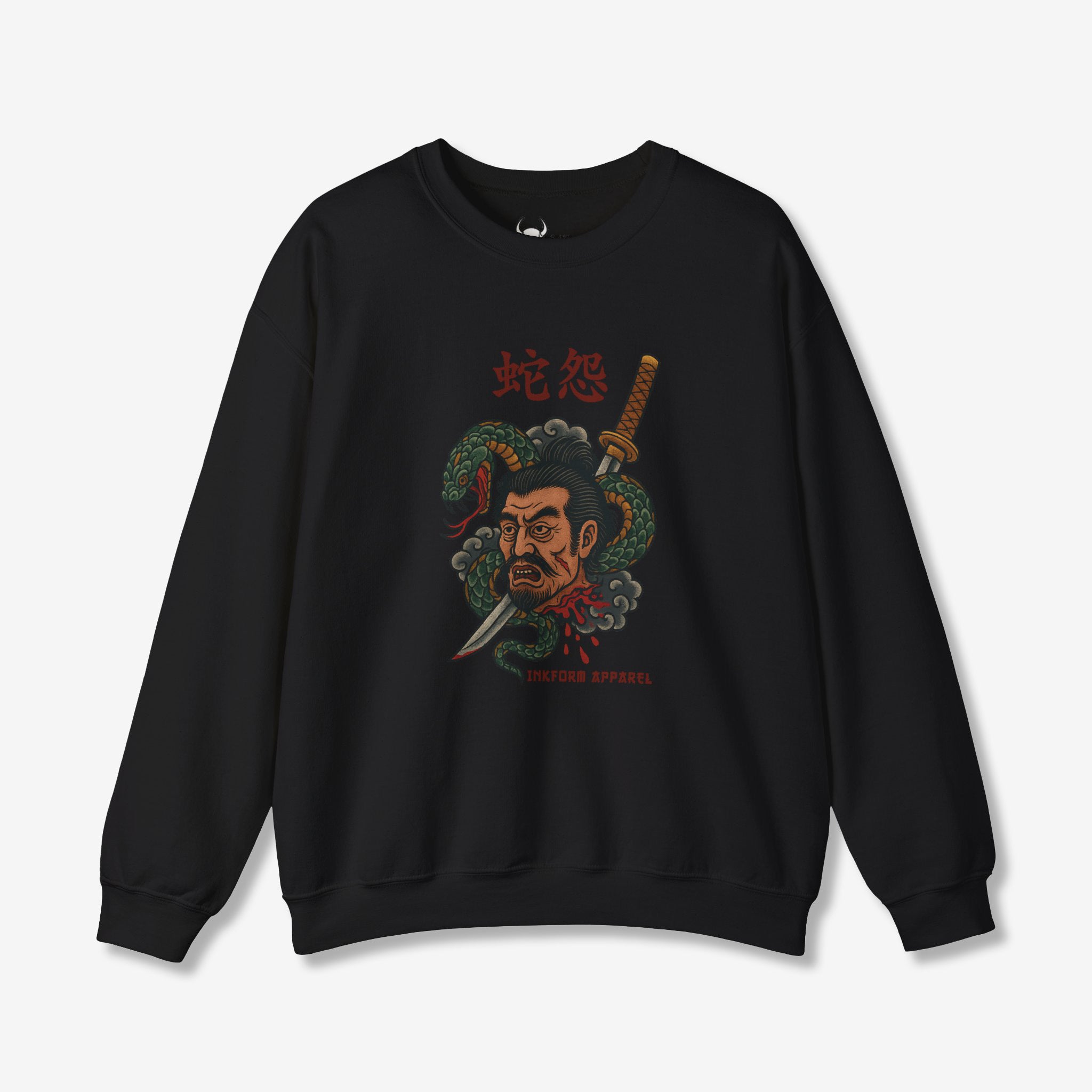 Samurai Head with Snake Sweatshirt