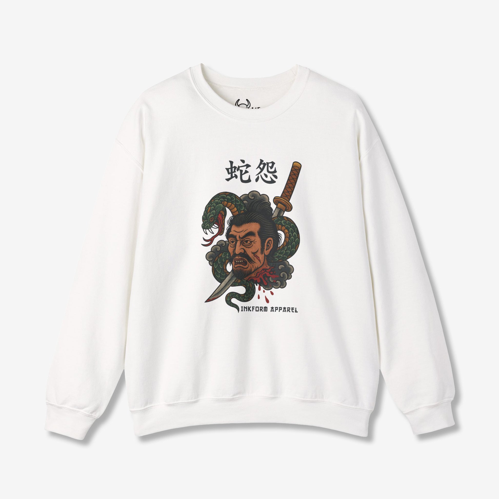 Samurai Head with Snake Sweatshirt