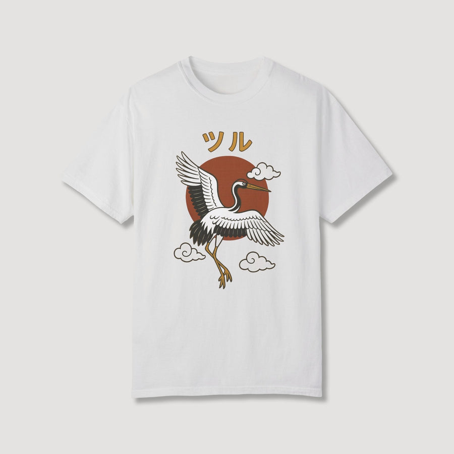 Crane with Sun T-Shirt