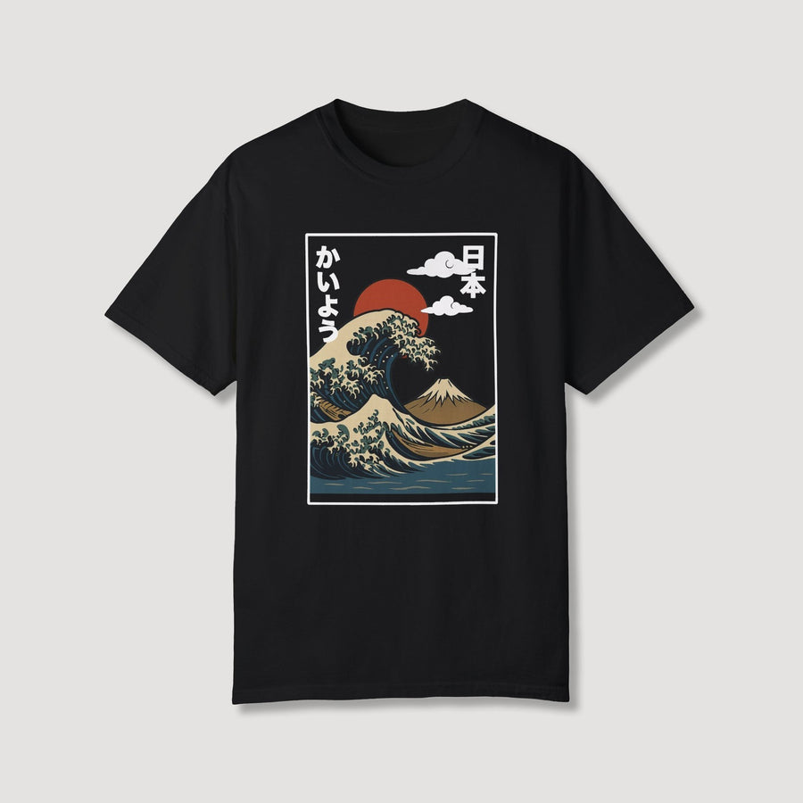 Ocean Wave Sun Japan T-Shirt